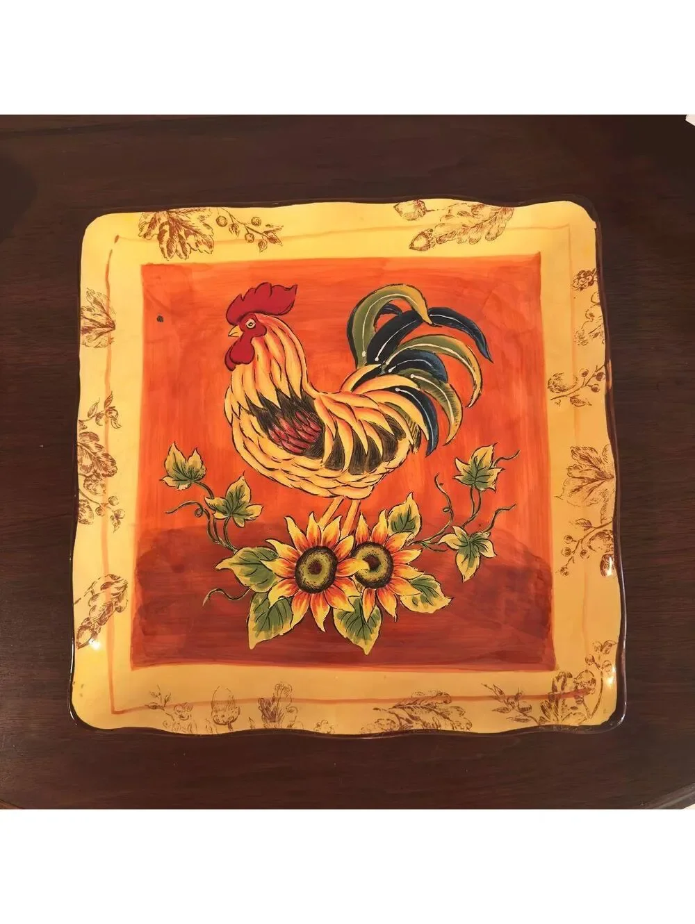 Orange Rooster Sunflower 11.5